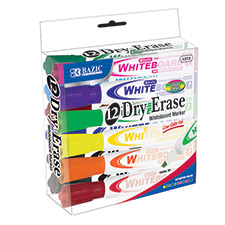 DRY-ERASE MARK BRGHT 12CT ASST