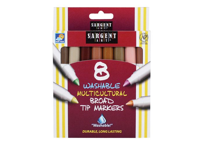 WASH MULTICULT BROAD MARKR 8CT