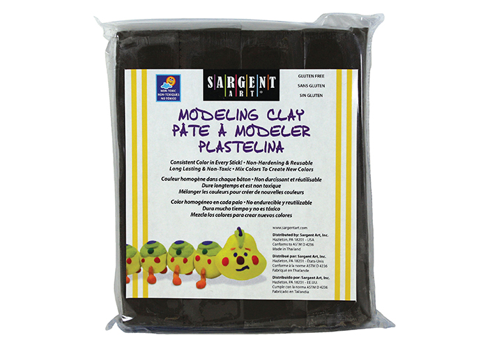 MODELING CLAY SOLID BROWN 1LB