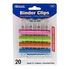 BINDER CLIPS  ASST. SMALL
