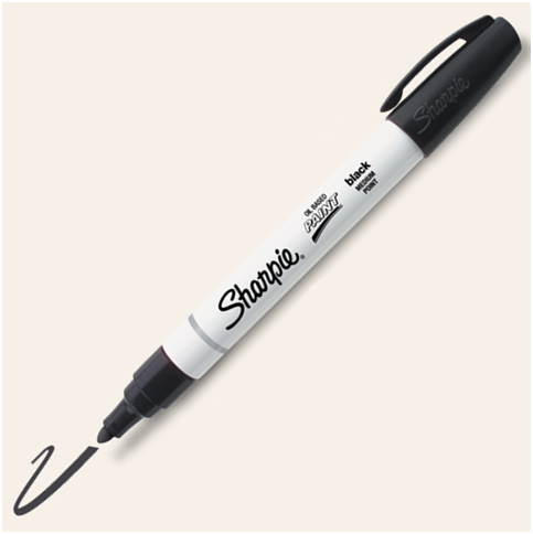 SHARPIE OIL MEDIUM BLACK