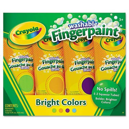 CRAYOLA WASH FGR PAINT BRT COL