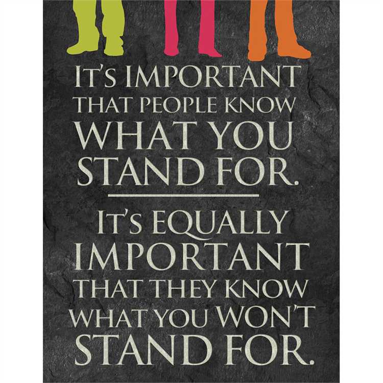 WHAT YOU STAND FOR PSTR 17X22 