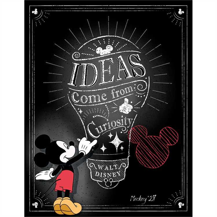 MICKEY CURIOSITY 17X22 POSTER