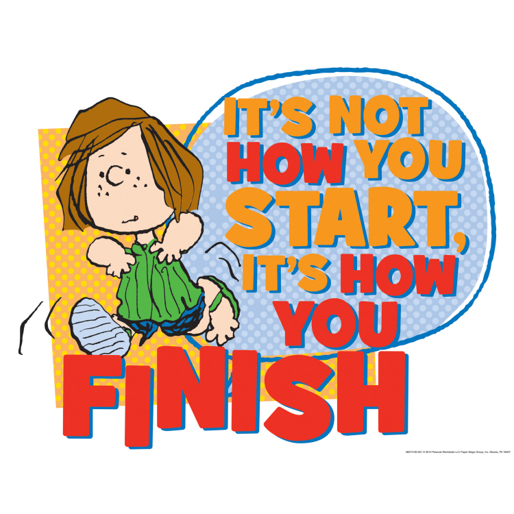 PEANUTS HOW FINISH 17X22 PSTR