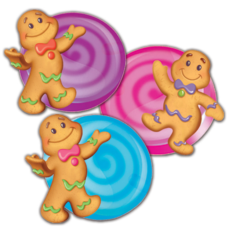 PAPER CUTOUTS CANDY LAND ASST