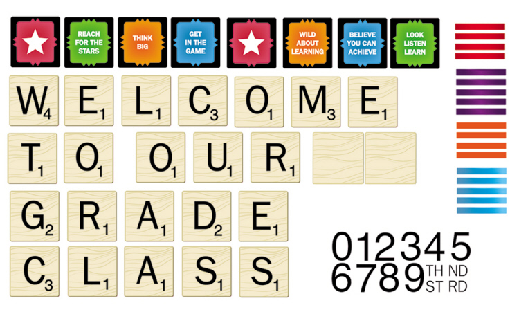 MINI BB SET SCRABBLE WELCOME