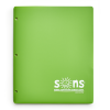 SONS FOLDER GREEN 2-POCKETS