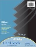 ARRAY CARD STOCK BLACK 100CT