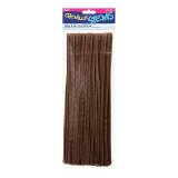 CHENILLE STEMS BROWN 100CT