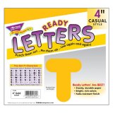 GOLD 4" CASUAL READY LETTERS