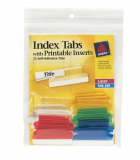 INDEX TAB WITH PRINTABE INSERT
