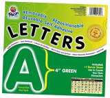 READY LETTERS 4'' GREEN ADHESIVE