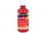 RED ART-TIME TEMPERA PAINT 8OZ