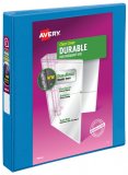 AVERY DURABLE VIEW BINDER BRIGHT BLUE 1"
