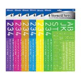 4 STENCIL SETS 8,10,20 AND 30M