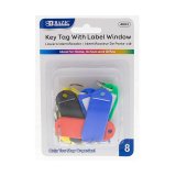 KEY TAG WITH LABEL WINDOW 8CT