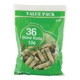 COIN WRAPPERS 36 PACK DIME