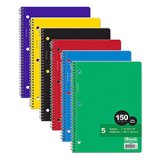 5 SUB NOTEBOOK W/R 150 SHEETS