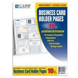 BUSINESS CARD HOLDER PAGES 10C