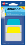 ULTRA TABS PRIMARY COLORS 2" X 1.75"