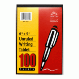 6''X9'' UNRULED WRITING TABLET