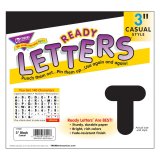 BLACK 3" CASUAL READY LETTERS