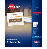 NOTE CARDS MATTE WHITE