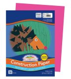 CONSTRUCTION PAPER  HOT PINK 9" X 12"