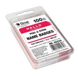 HELLO BADGES RED 100 PCS