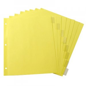 INDEX DIVIDERS 8 CLEAR TABS