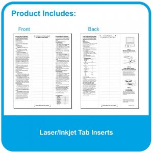 SHEET PROTECTOR w/ INDEX  TABS INSERT