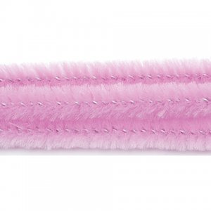 CHENILLE STEMS PINK 6MM 25CT