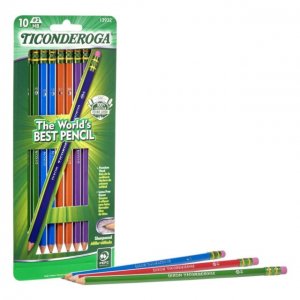 TICONDEROGA #2 ASST COLOR 10CT