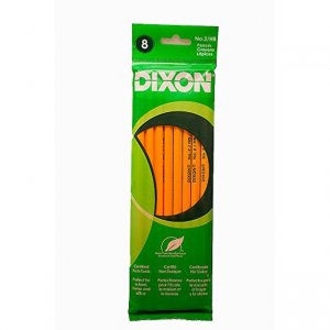 DIXON #2HB REAL WOOD PENCILS 8CT