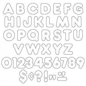 READY LETTERS  CASUAL 4''WHITE