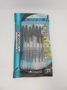 PROMARX BALL BLK CLEAR STK 10C