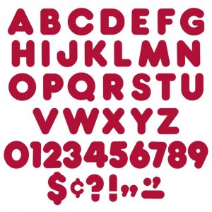 MARRON 4" CASUAL READY LETTERS
