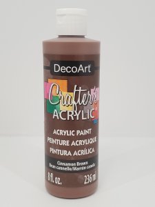 CRAFT ACRYLIC CINNAMON BROWN 8OZ