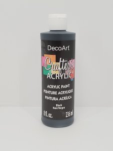 CRAFTERS ACRYLIC BLACK 8OZ