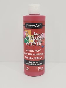 CRAFTERS ACRYLIC CHRISTMAS RED 8OZ