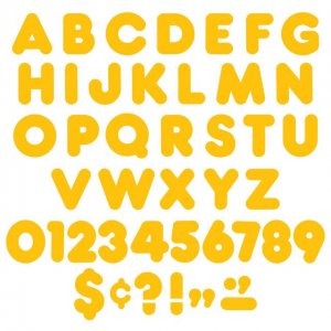 GOLD 4" CASUAL READY LETTERS