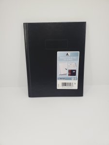 HARDCOVER NOTEBOOK LINED BLACK COVER