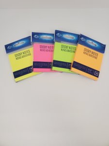 QUICK STICKY NOTES NEON 100CT