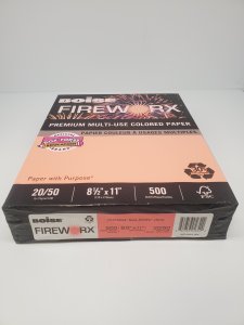 FIREWORX SALMON 20LB LTR 500 SHEETS