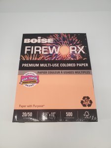 FIREWORX SALMON 20LB LTR 500 SHEETS