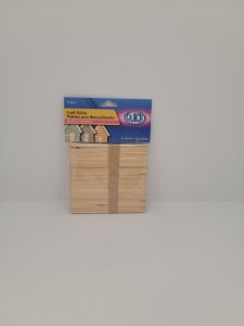 WOODEN CRAFT STICKS SM NATURAL 50CT