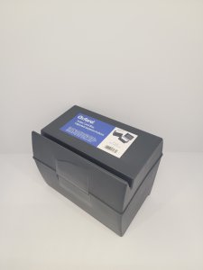 INDEX CARD BOX PLASTIC 5X8