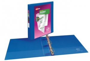 AVERY DURABLE VIEW BINDER DK BLUE 1"