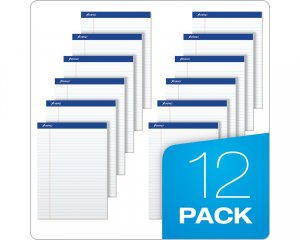 12-PACK AMPAD LETTER SIZE PAD WHITE